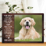 Rustic Dog Lover Quote Keepsake Dog Photo Plaque<br><div class="desc">Celebrate your best friend and cherish those precious memories with a custom unique dog lover keepsake photo plaque in a rustic wood design design . This unique pet dog photo keepsake plaque is the perfect gift for yourself, family or friends to honour your best dog or as a pet memorial....</div>