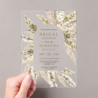 Rustic Dried Boho Pampas Grass Arch Bridal Shower