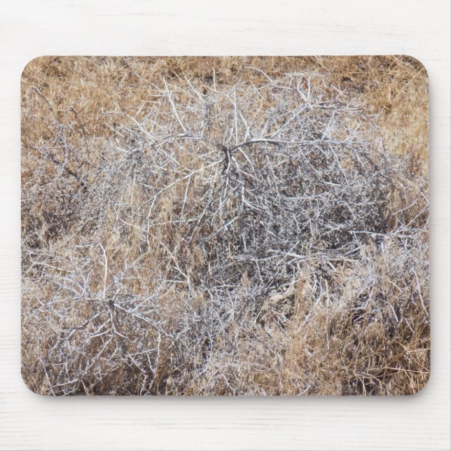 Rustic Dry Tumbleweed Mouse Pad (Front)