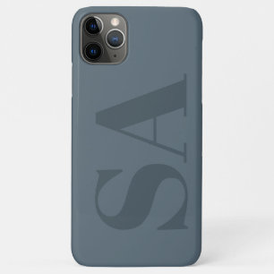 Rustic Dusty Blue Watercolor Minimal Contemporary Case-Mate iPhone Case
