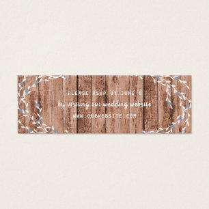 Rustic Dusty BlueBerry wreath wedding website rsvp