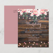 Rustic Dusty Rose Pink Floral Wedding
