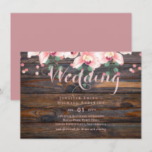 Rustic Dusty Rose Pink Floral Wedding