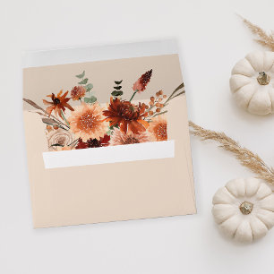 Rustic Earth & Champagne Florals - Beige 2 Envelope