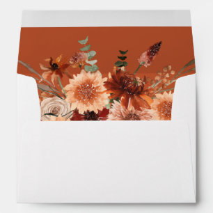Rustic Earth & Champagne Florals Envelope 2o1tc