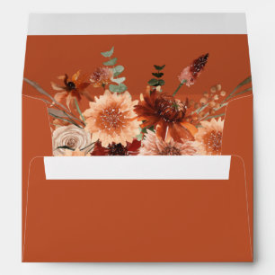 Rustic Earth & Champagne Florals Envelope 2o1tc2