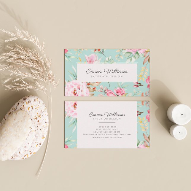 Rustic Earth Florals | Roses Business Card (Creator Uploaded)