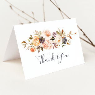 Rustic Earth Florals Thank You Card