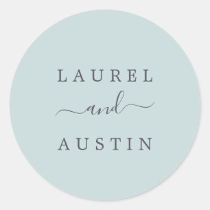 Rustic Earth   Mint Wedding Envelope Seals