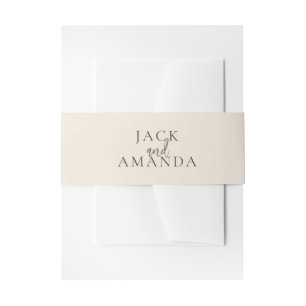 Rustic Elegance Floral Wedding Belly Bands Invitation Belly Band