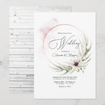 Rustic Elegance Greenery & Copper Wedding QR Code