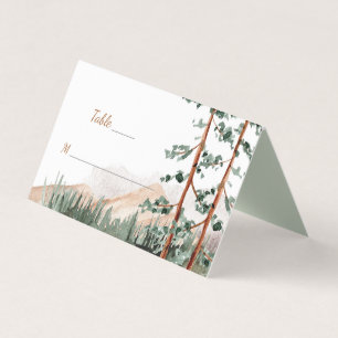 Rustic Elegance Mountains Forest Pine Spruce Trees