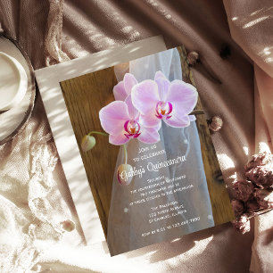 Rustic Elegance Quinceanera Barn Party Invitation