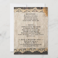 Rustic Elegance Wedding Burlap Lace Barnwood