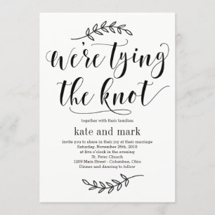 Rustic Elegance Wedding Invitation Kraft