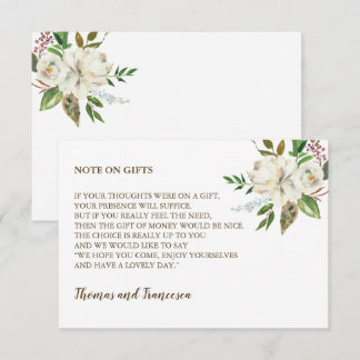 Rustic Elegance Wishing Well Card