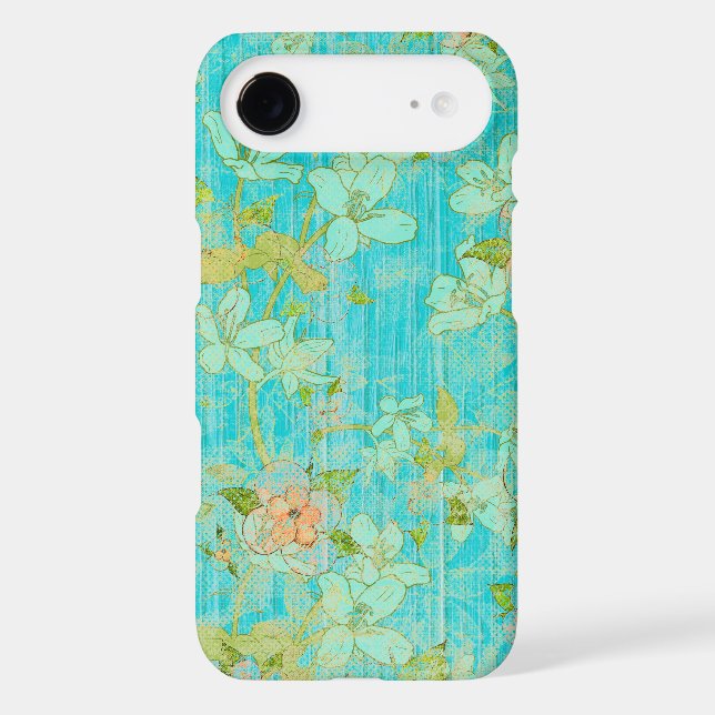 Rustic Elegance: Wood and Flowers Case-Mate iPhone Case (Back)