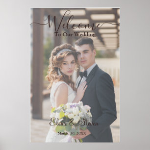 Rustic Elegant 3D Floral Wedding Poster