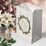 Rustic Elegant Christmas Wreath Peace on Earth Medium Gift Bag<br><div class="desc">Rustic Elegant Christmas Wreath Peace on Earth Gift Bags featuring a woodsy, yet elegant wreath and "Peace on Earth" in trendy gold foil style typography. Very modern and stylish. Easily add your name or other text for a truly custom design! Designed by Zazzle Pro Designer BK Thompson exclusively for Cedar...</div>