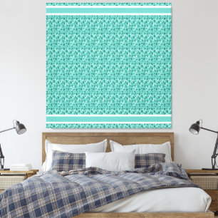 Rustic Elegant  Floral  Pattern Canvas Print