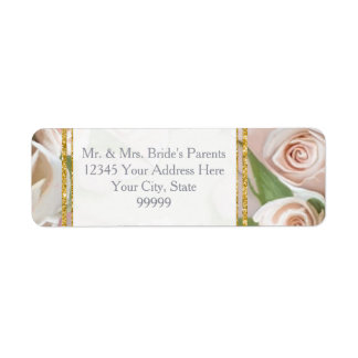 Rustic Elegant Floral Rose Wreath Art Gold Glitter