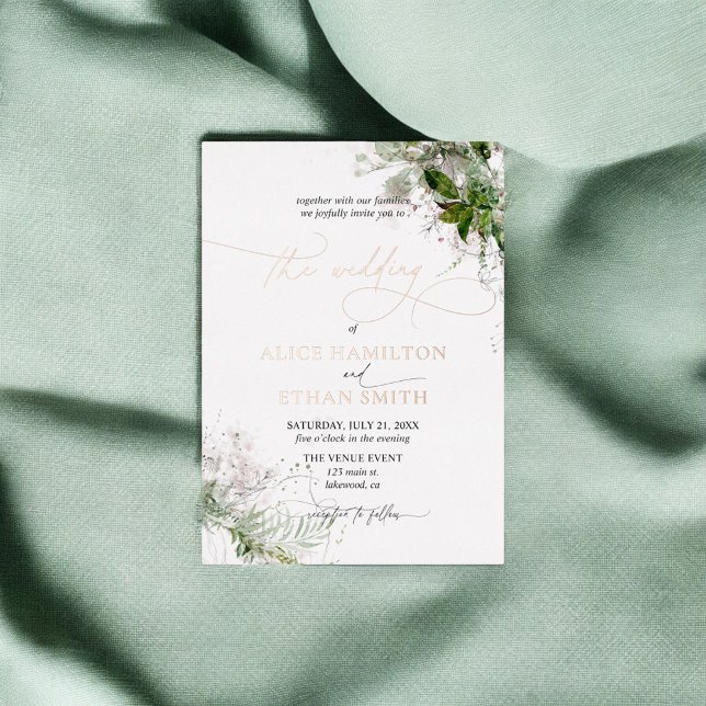 Rustic Elegant Greenery Script Wedding (Creator Uploaded)