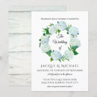 Rustic Elegant Hydrangea Floral Wreath Wedding