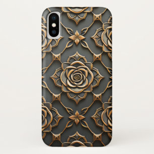 Rustic Elegant Metallic Rose Case-Mate iPhone Case