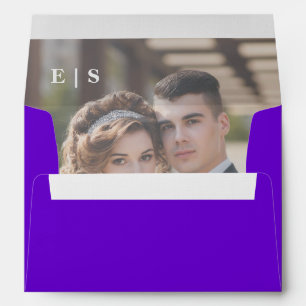 Rustic Elegant Monogram Wedding Envelope