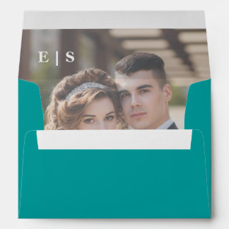 Rustic Elegant Monogram Wedding Envelope