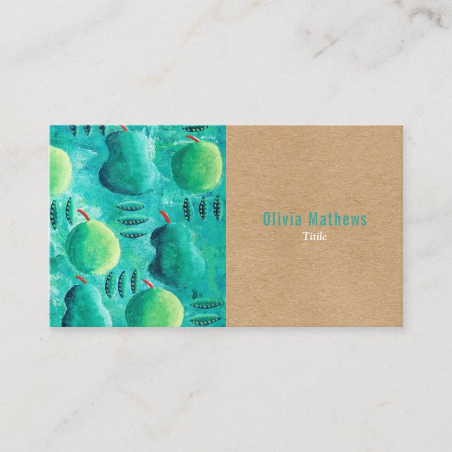 Rustic Elegant Professional Business Card (Front)
