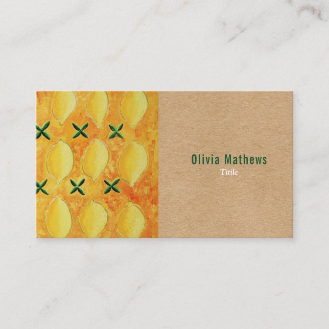 Rustic Elegant Professional Business Card (Front)
