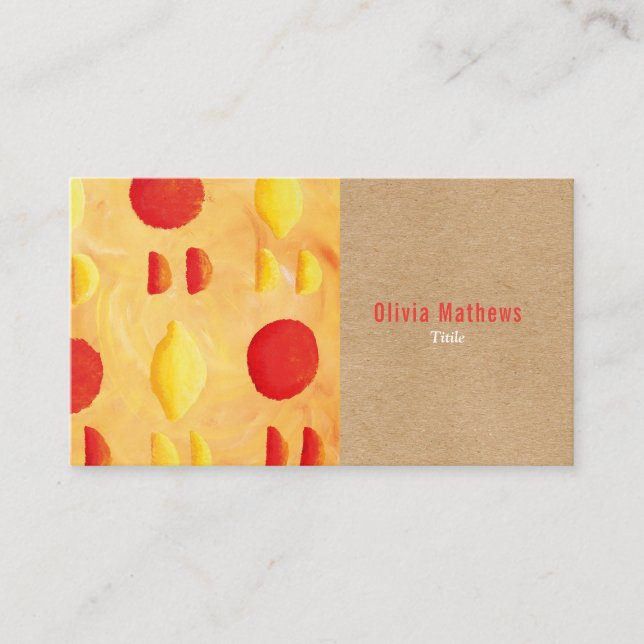 Rustic Elegant Professional Business Card (Front)
