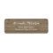 Rustic Elegant Script Return Address Label