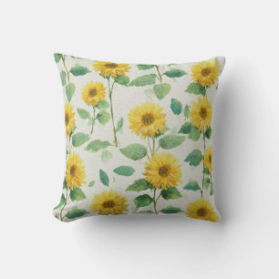 Rustic & Elegant Sunflower Classic Floral Cushion
