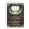 Rustic Elephant Boy Baby Shower Invitations