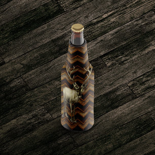 Rustic Elk Bottle Cooler