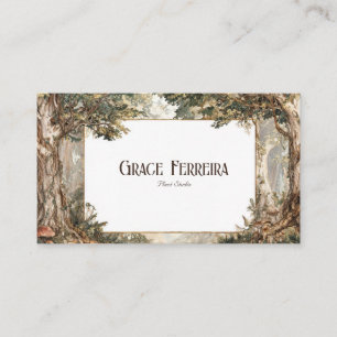 Rustic Enchanted Forest & Toadstools Business Card