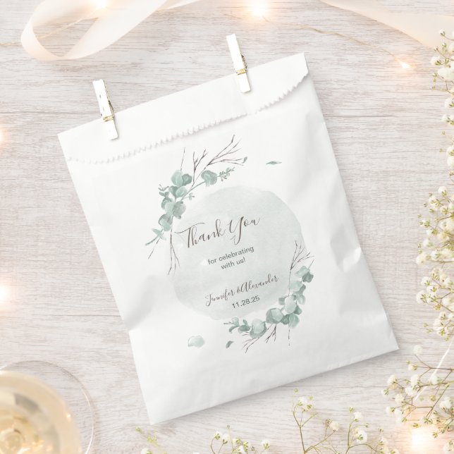 Rustic Eucalyptus Favour Bags (Clipped)