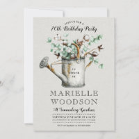 Rustic Eucalyptus Greenery 70th Birthday Party