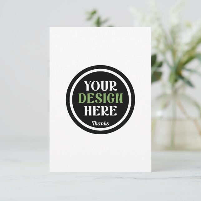 Rustic Eucalyptus Greenery Floral Wedding RSVP Card (Standing Front)