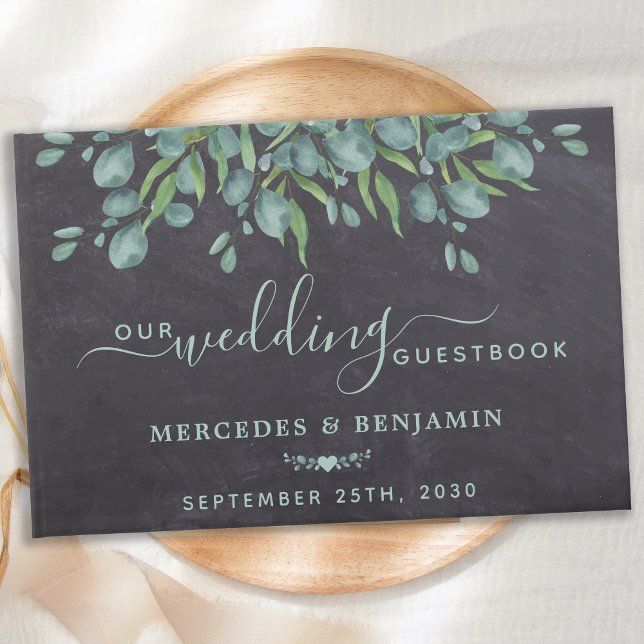 Rustic Eucalyptus Greenery Wedding  Guest Book (Creator Uploaded)
