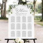 Rustic Eucalyptus Greenery Wedding Seating Chart<br><div class="desc">Designed to coordinate with our Boho Greenery wedding collection,  this customisable seating chart template features watercolor eucalyptus & leafy foliage and has been paired with an elegant calligraphy and a classy serif font in black. To make advanced changes,  please select "Click to customise further" option under Personalise this template.</div>