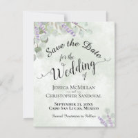 Rustic Eucalyptus & Lavender Elegant Sage Wedding