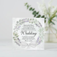 Rustic Eucalyptus & Lavender Wreath Wedding