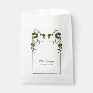 Rustic Eucalyptus Leaves Wedding Favour Bags