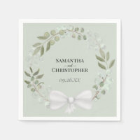Rustic Eucalyptus Wreath Elegant Green Wedding