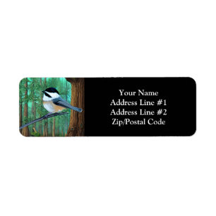 Rustic Evergreen Pine Chickadee