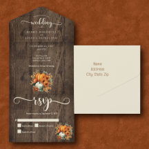 Rustic Fall Autumn Pumpkins Wedding