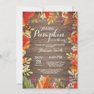 Rustic Fall Baby Shower Invitation